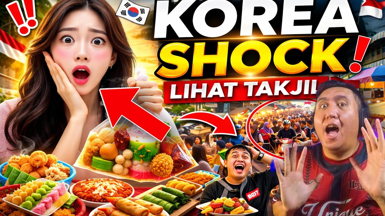 ORANG KOREA IKUT BERBURU TAKJIL DI INDONESIA! 😳 Ini Bukan Drama, Ini Nyata!🇲🇾REACTION🇮🇩