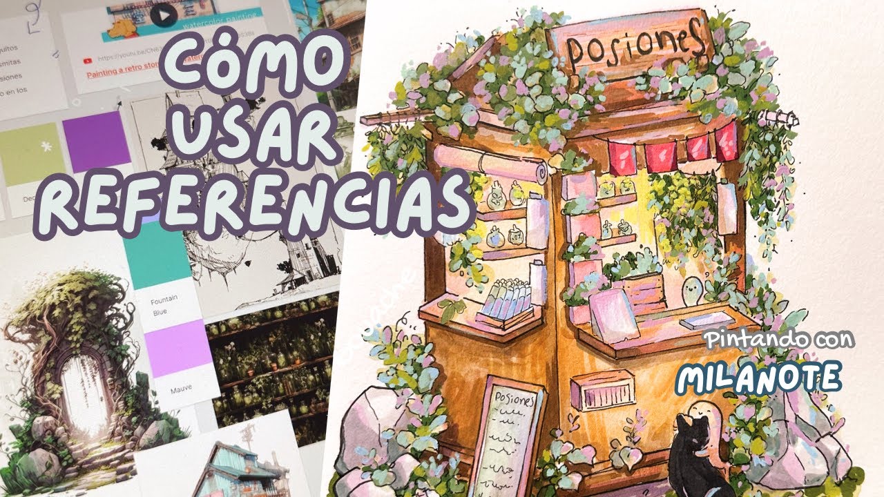 Cómo usar REFERENCIAS para tus dibujos ˚☆˖° W/Milanote