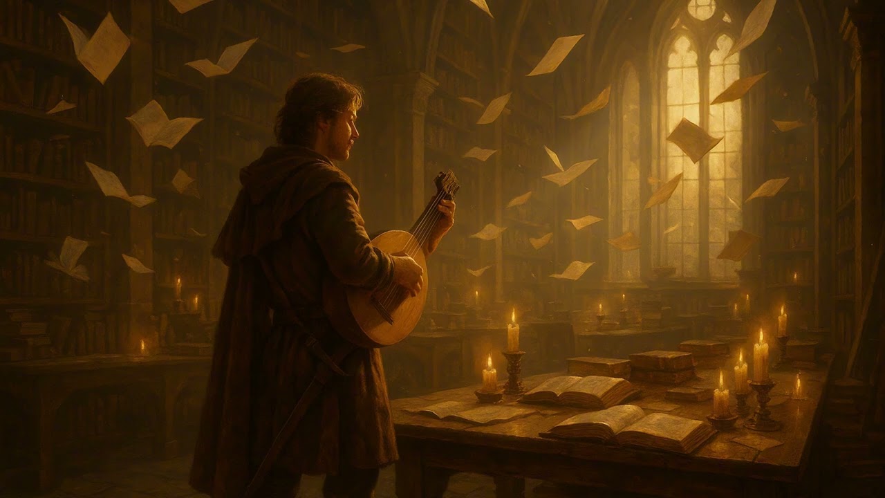 O Bardo dos Livros Eternos – Fantasia Instrumental Suave e Inspiradora