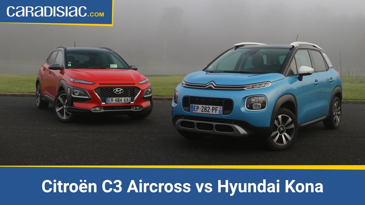 Comparatif - Citroën C3 Aircross vs Hyundai Kona