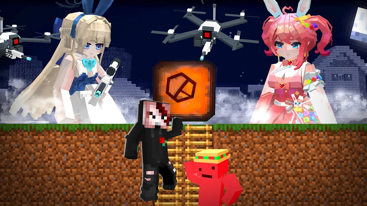 Chicas Celosas vs Bunque Seguro en Minecraft