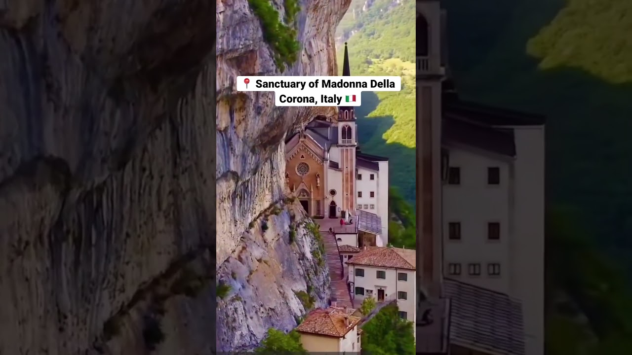 📍Sanctuary of Madonna Della Corona, ITALY 🇮🇹 pt 69 😱PLACES ON EARTH THAT DON&rsquo;T FEEL REAL😱 #fyp