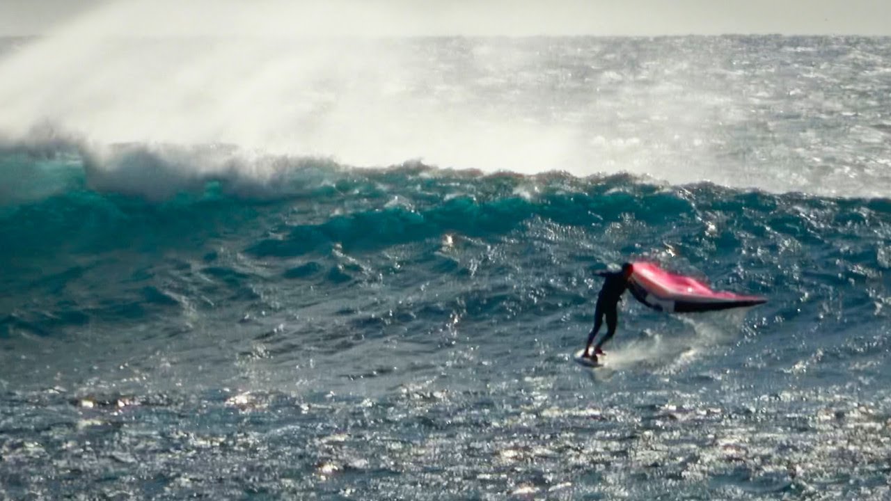 Session de wingfoil à Saint-Leu, La Réunion