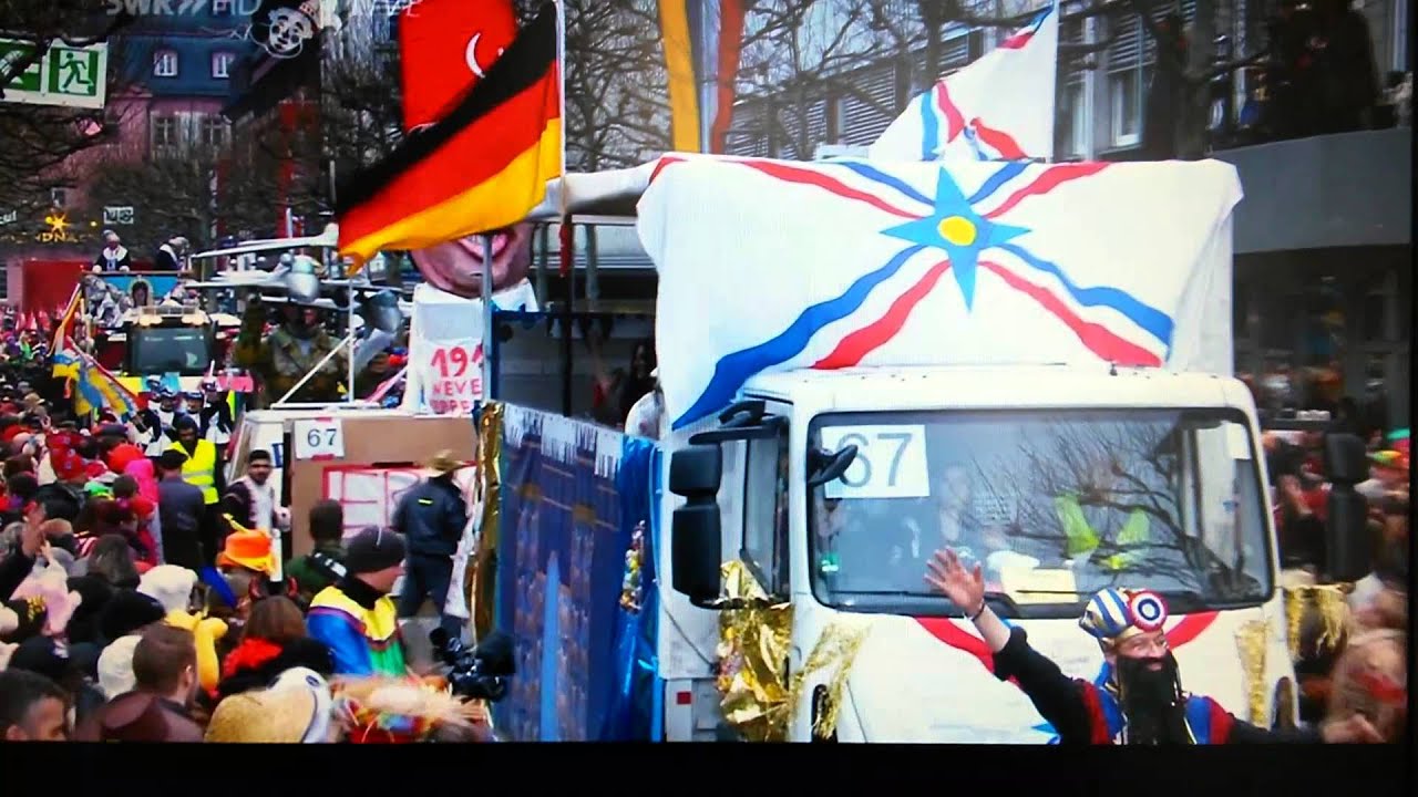 Assyrischer Zentralverband ZAVD beim Mainzer Rosenmontagszug