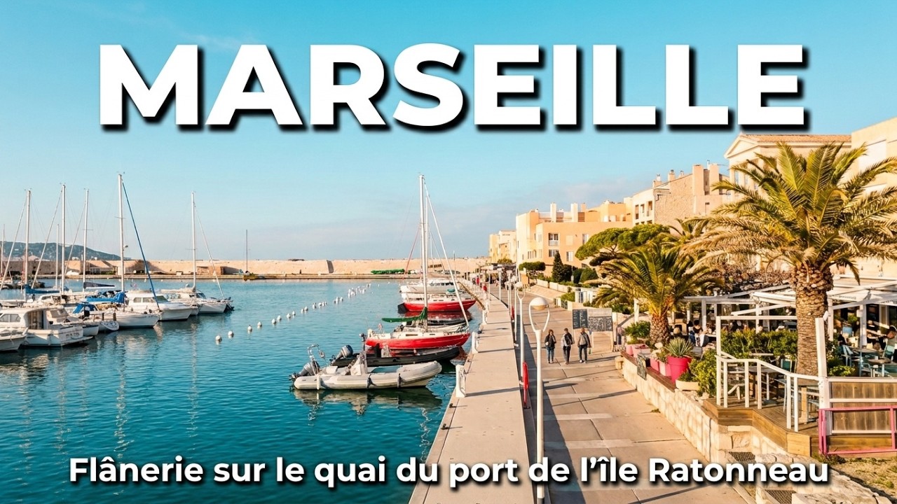 MARSEILLE 🇫🇷 Découverte du quai du port sur l'île Ratonneau