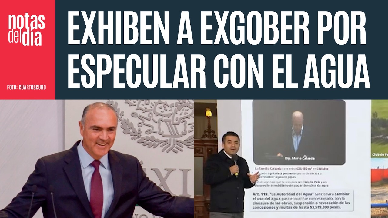 Calzada, exgobernador de Quer&eacute;taro, exhibido en &ldquo;La Ma&ntilde;anera&rdquo; por especular con agua