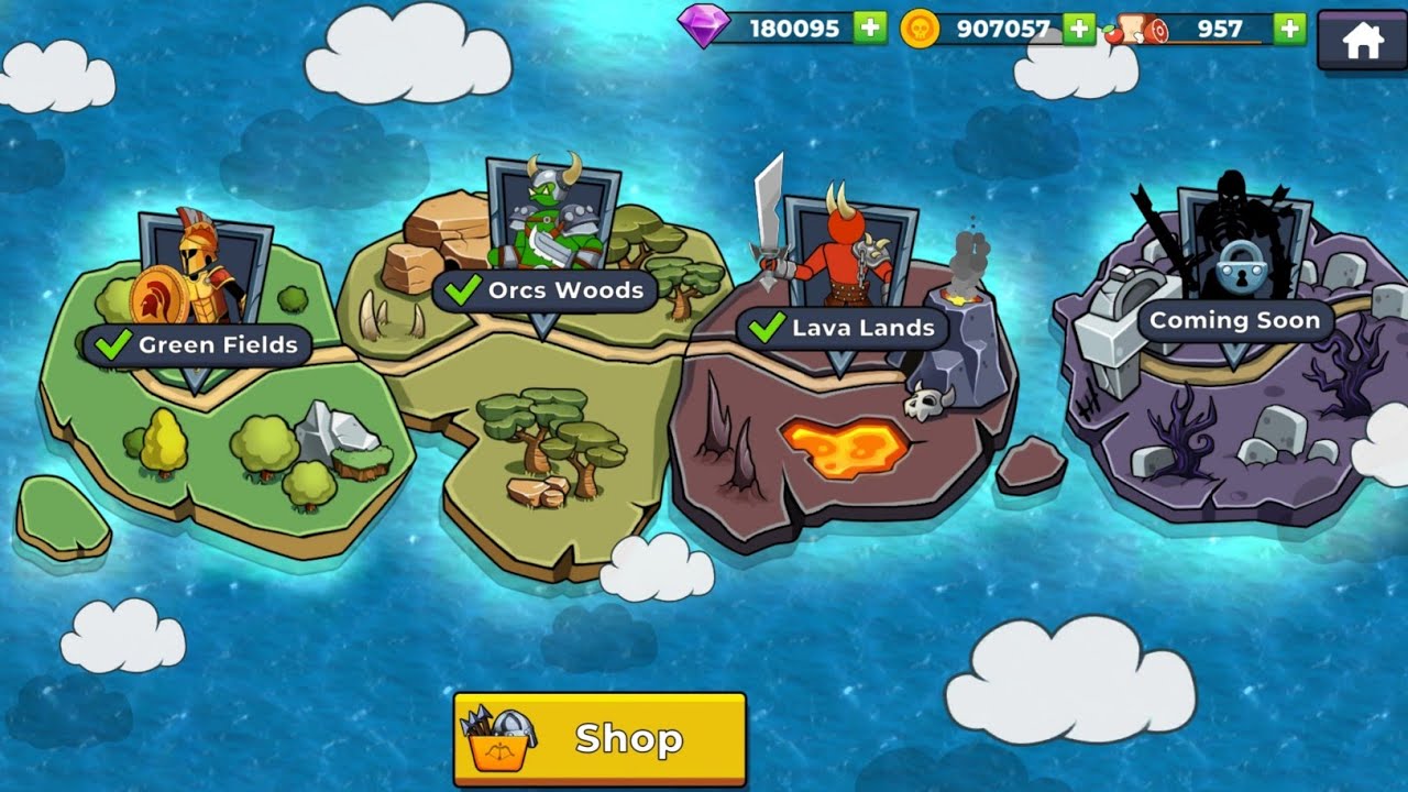 The Archers 2! Boss Level 100, 200, 300 And Final Dragon Boss Lava Lands