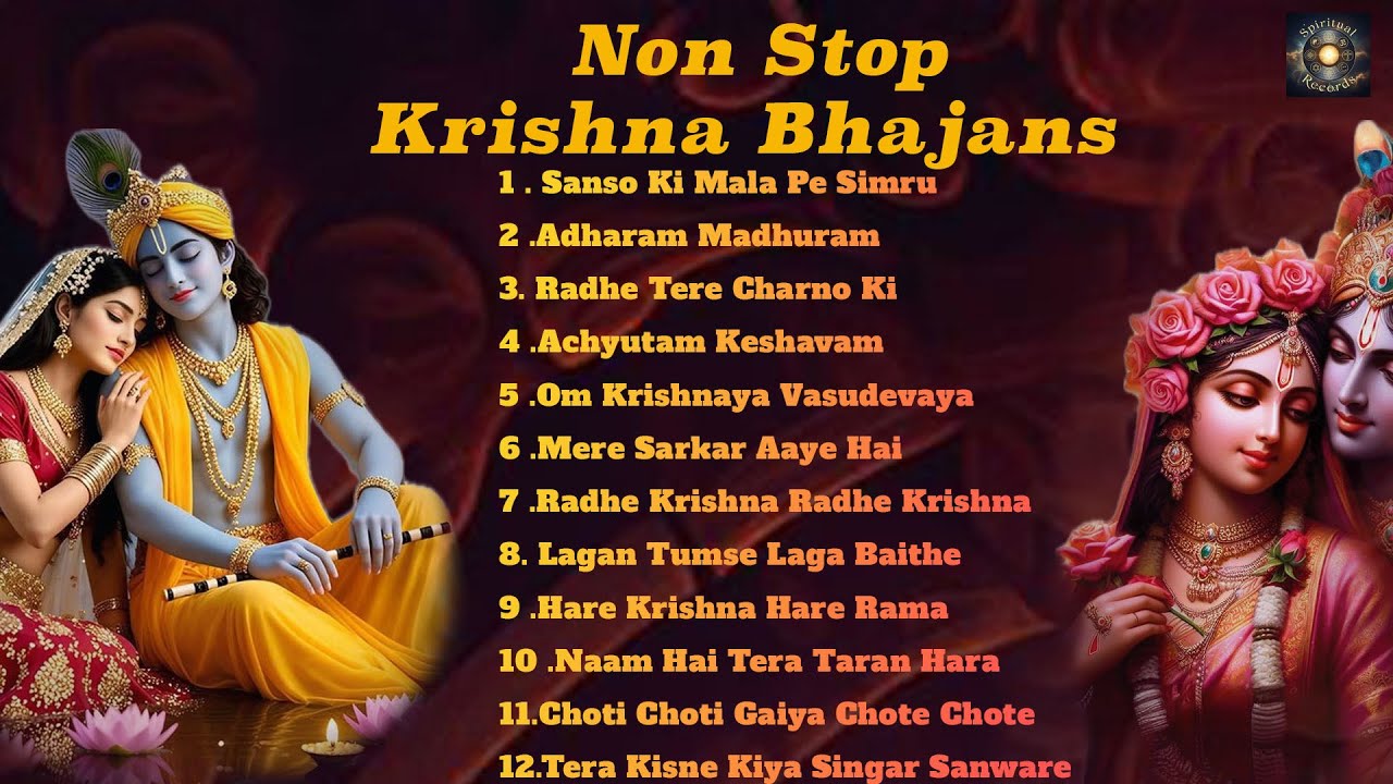 ✨ Nonstop Radha Krishna Bhajans 2025 | Morning Devotional Songs | Peace & Divine Vibes 