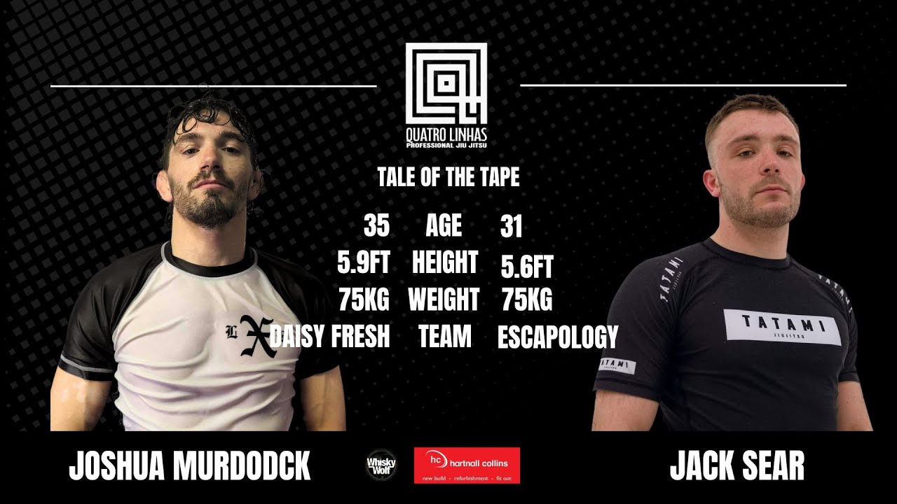 Joshua Murdock vs Jack Sear | Main Event | Quatro Linhas 2nd Event | August 30th, 2025