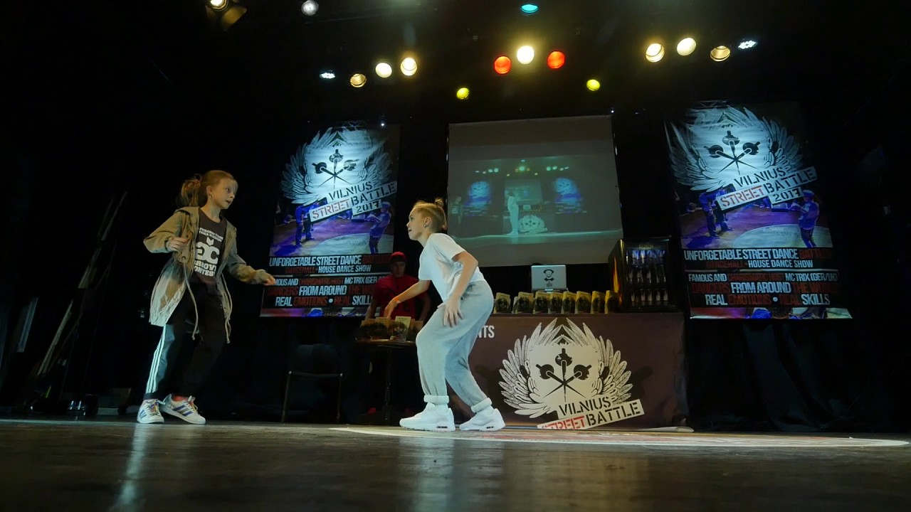 Hip Hop kids 1vs1 Wiktoria Czerniawska (PL) vs Emilija Rybak  (LT) @Vilnius Street Battle 2017