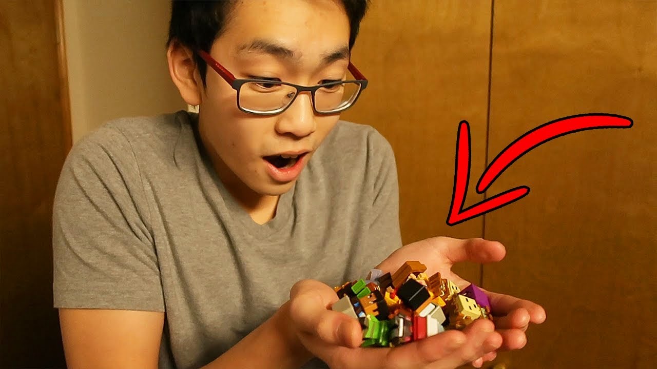 SURPRISING My Little Brother with MINECRAFT Mystery Boxes!