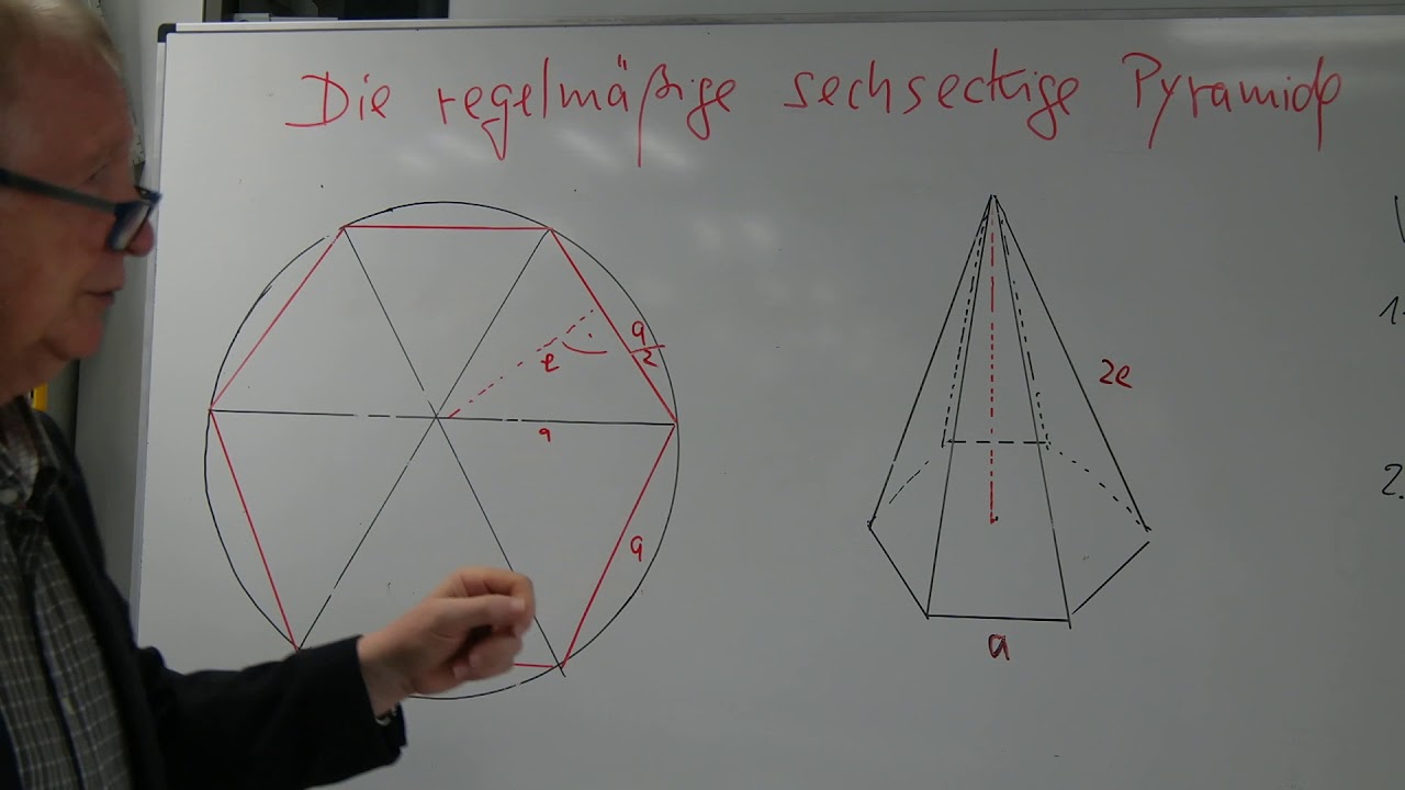Die gleichmäßige sechseckige Pyramide
