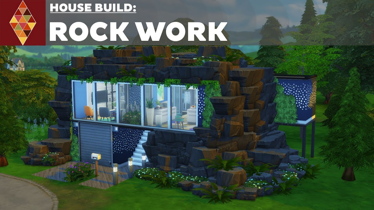 The Sims 4 - House Build - Rock Work