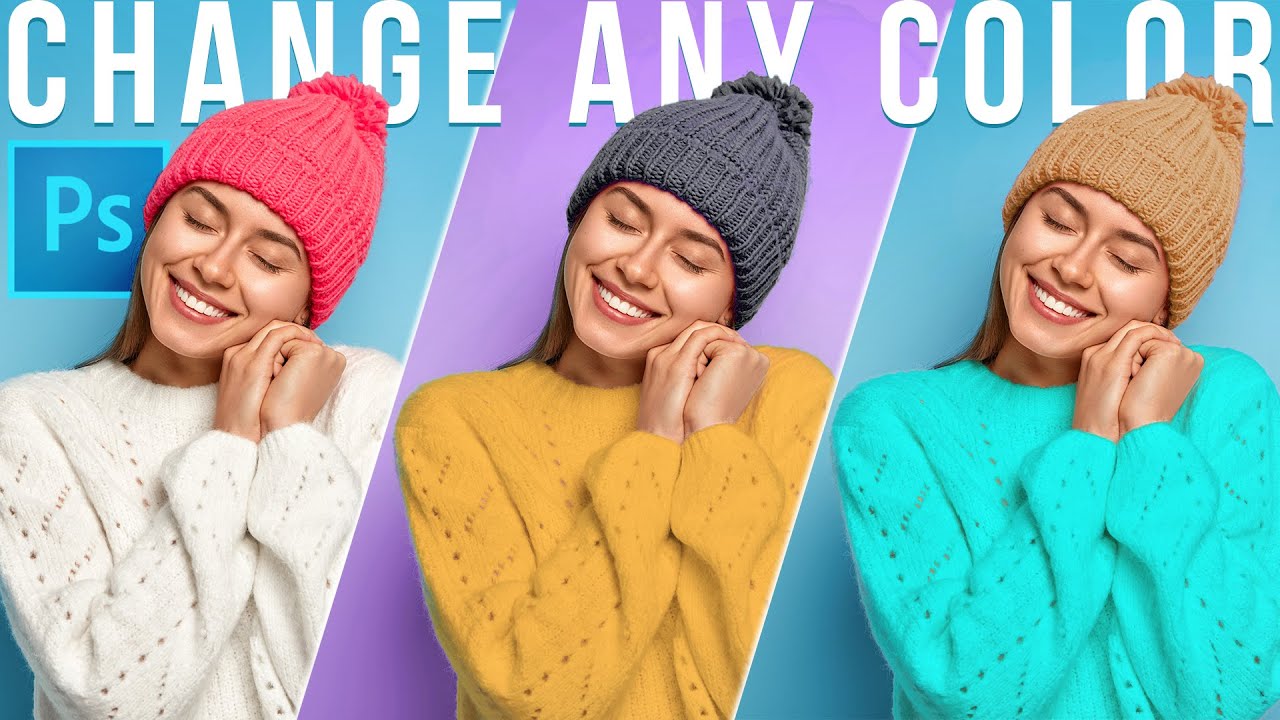 How To Change Colors In Photoshop - 3 Ways To Select And Change ANY Color