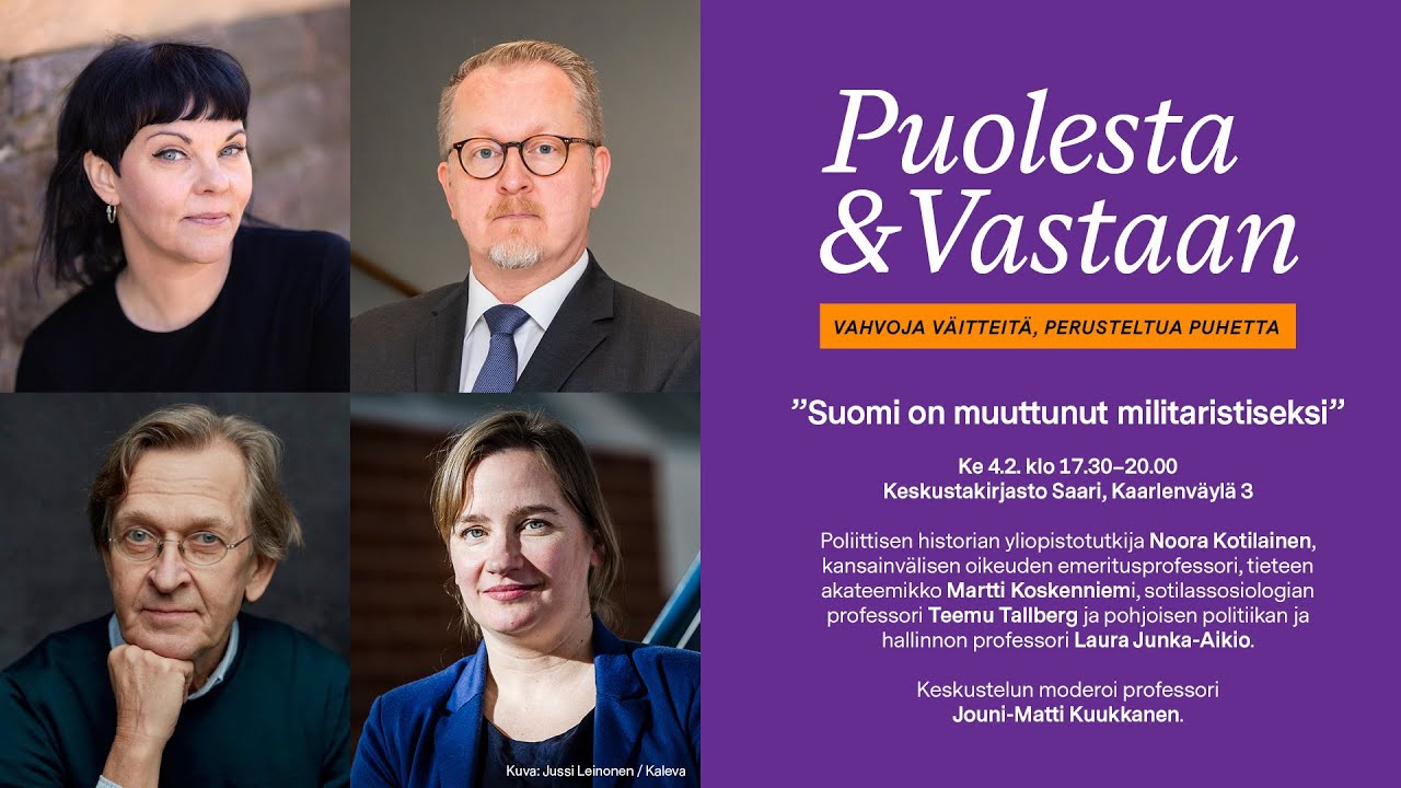 Puolesta & Vastaan -väittelysarja: 