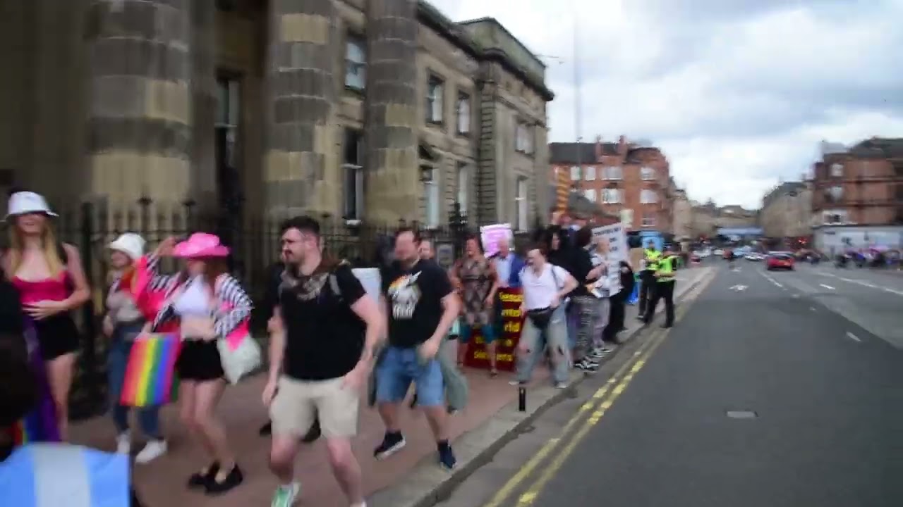 Glasgow Pride 2023 Religious Protest