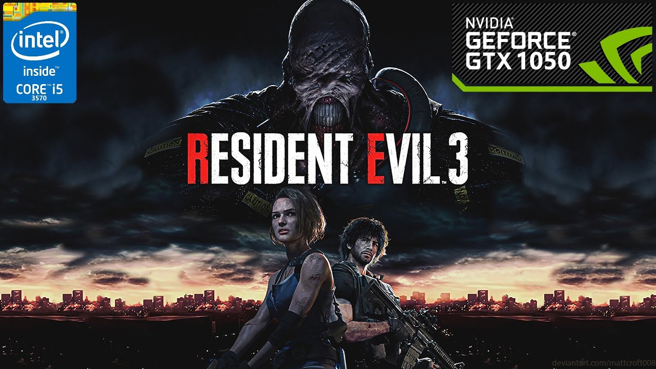 Resident Evil 3 : 1080p Benchmark gameplay- Gtx 1050 2gb + i5 3570 + 8gb ram