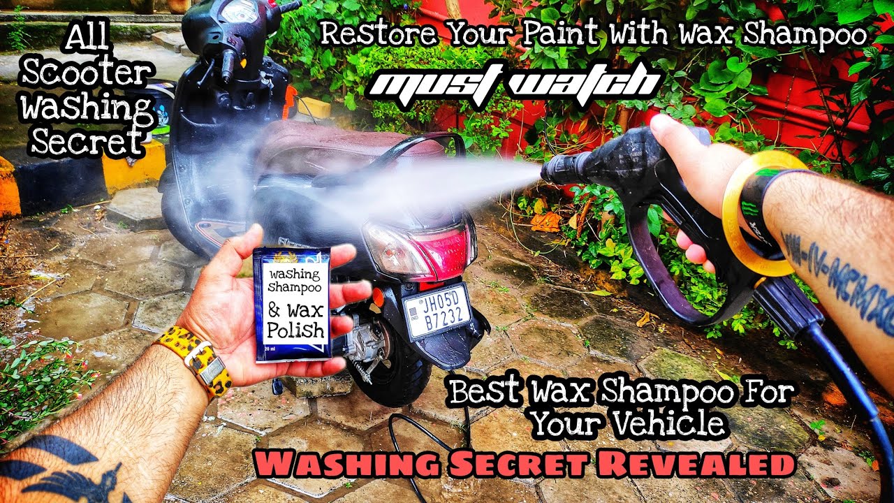 How To Superclean Your Scooters|Special Wax Shampoo For Matt Finish Paints|Deep Washing With Restore