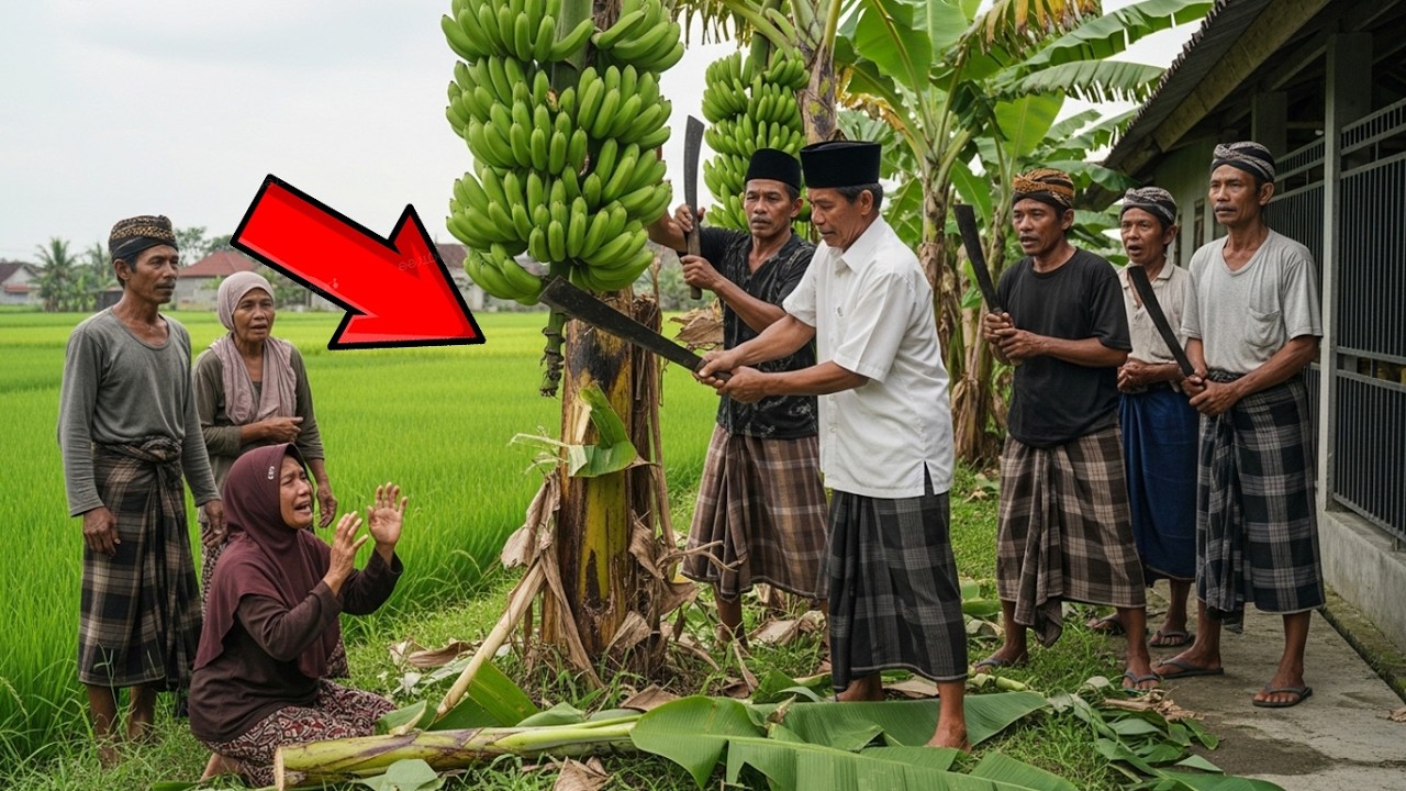 NGAWI GEGER : PAK HAJI TEGA TEBANG POHON PISANG JANDA TUA MISKIN, BALASANNYA BIKIN MERINDING