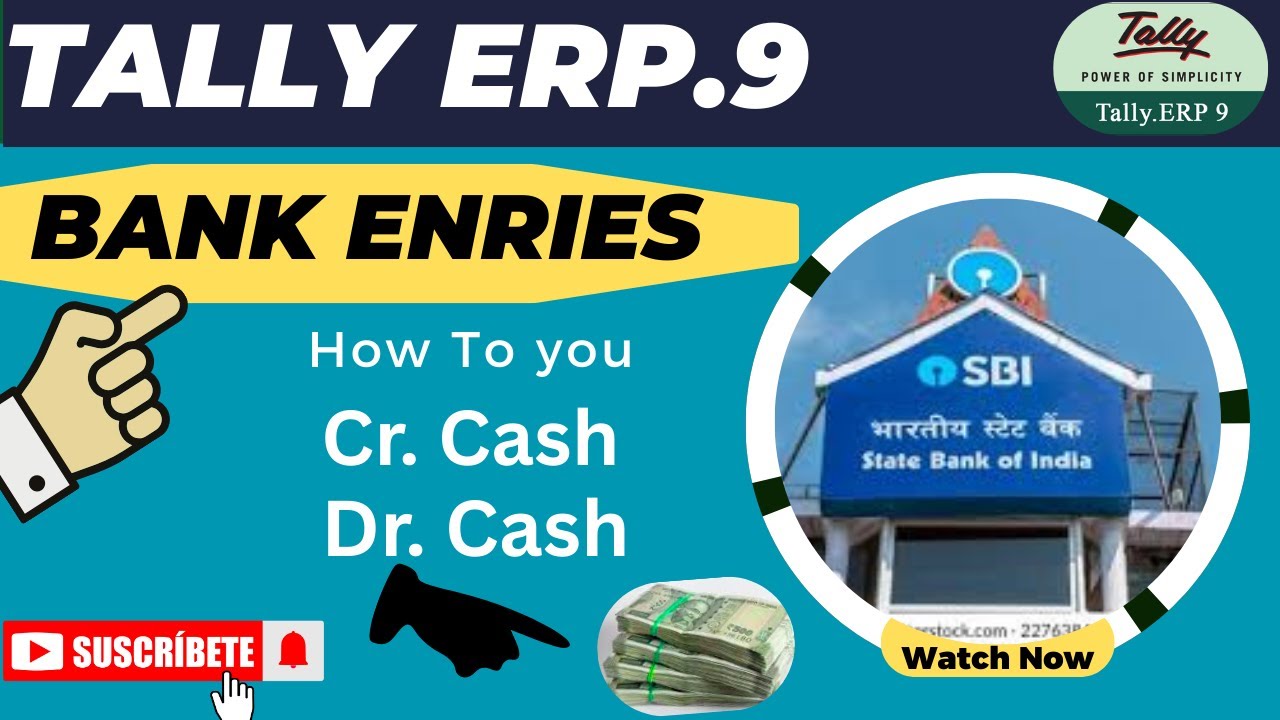 Bank Entries In Tally ERP.9  ! Credit Cash Entry ! Debit Cash  Entry !Transfer Cash Entry#TallyERP,9