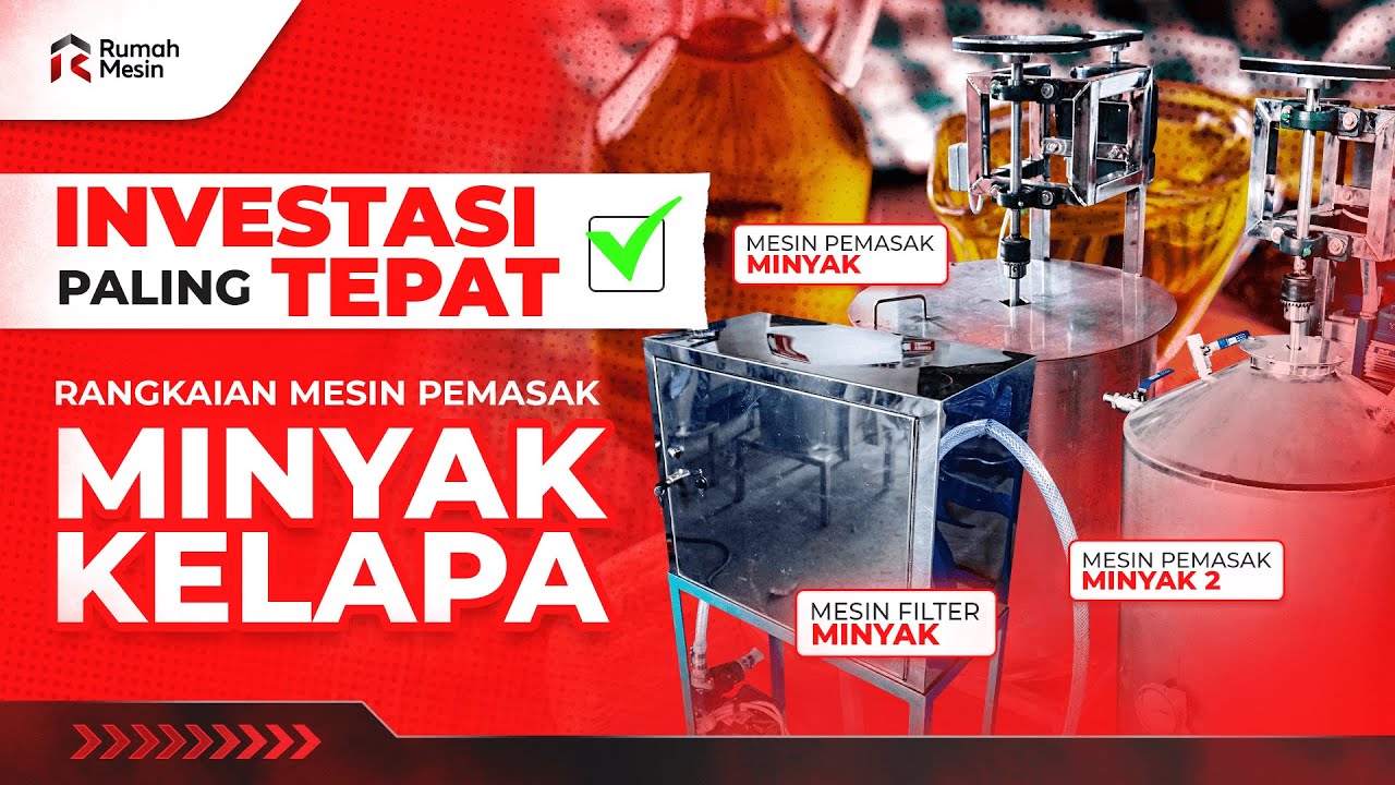Beli Mesin Ini Dijamin Tidak Rugi Bisa Produksi Ratusan liter! Rangkaian Mesin Minyak Goreng Kelapa.