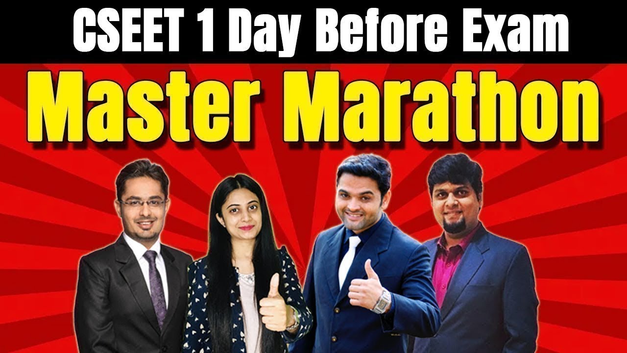 CSEET July 2024 Master Marathon | 1 Day Before CSEET Exam | CSEET Complete Syllabus Master Marathon
