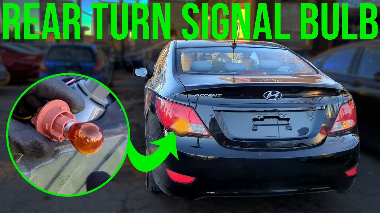 How to Replace Rear Turn Signal Bulb - Hyundai Accent (2012-2017)