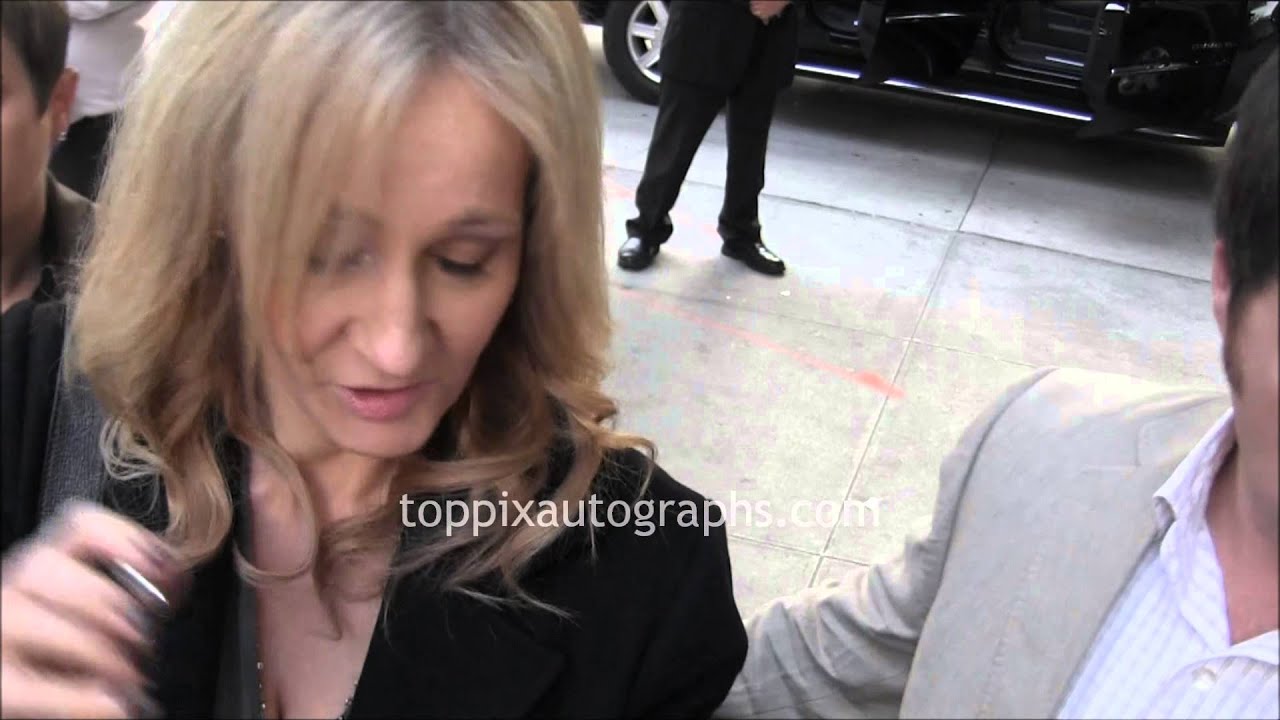 J.K. Rowling - Signing Autographs at 