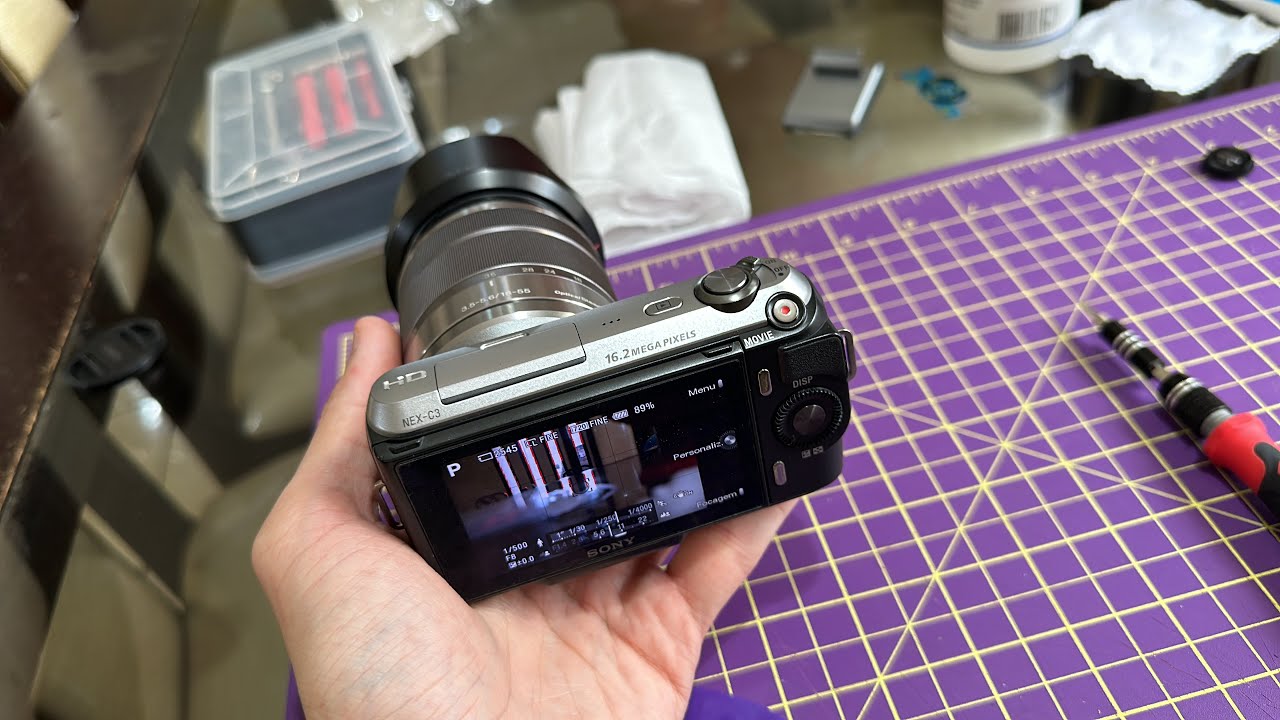 Trocando a Click Wheel (Botão de Scroll) da Sony NEX C3 (e demais da linha NEX)