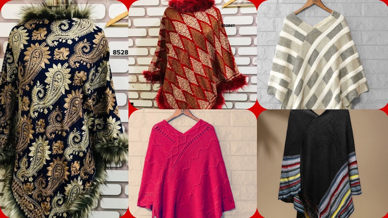 latest winter cape shawl design#beautiful poncho shwls|ladies cap shawl collection|Hb fashion&Trendz