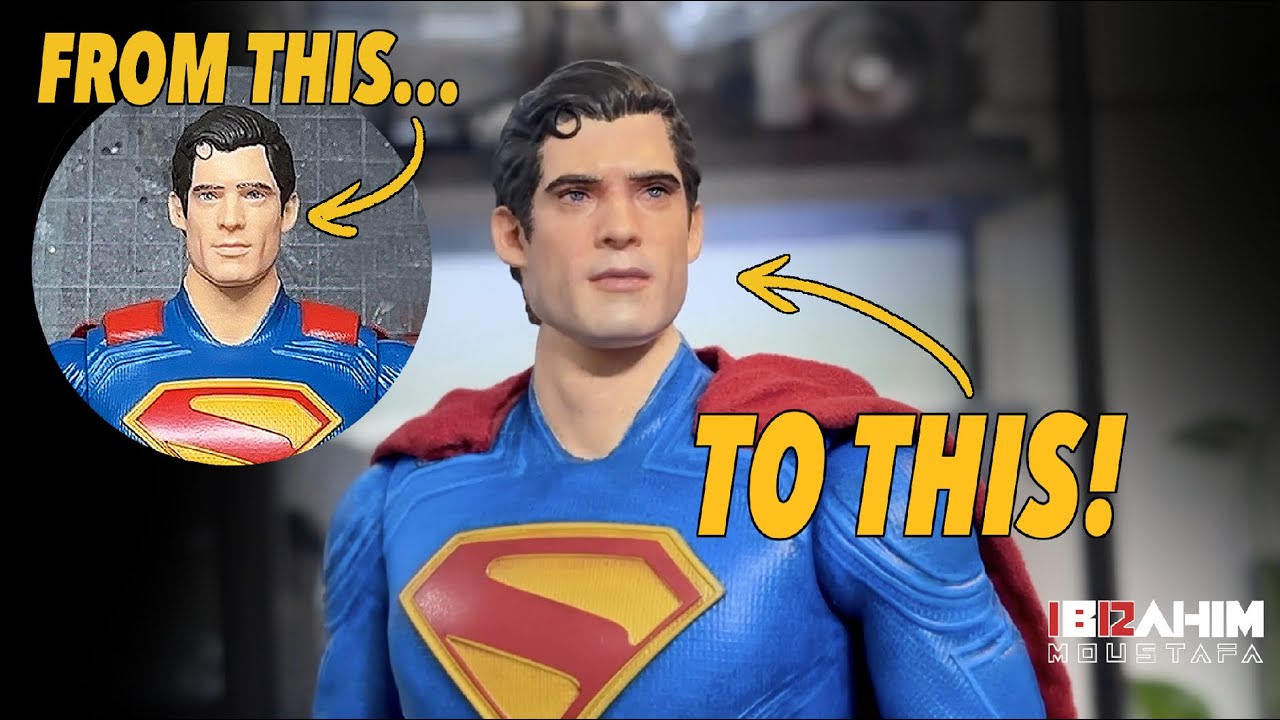 AMAZING REPAINT: Spin Master 12" Superman Movie Figure