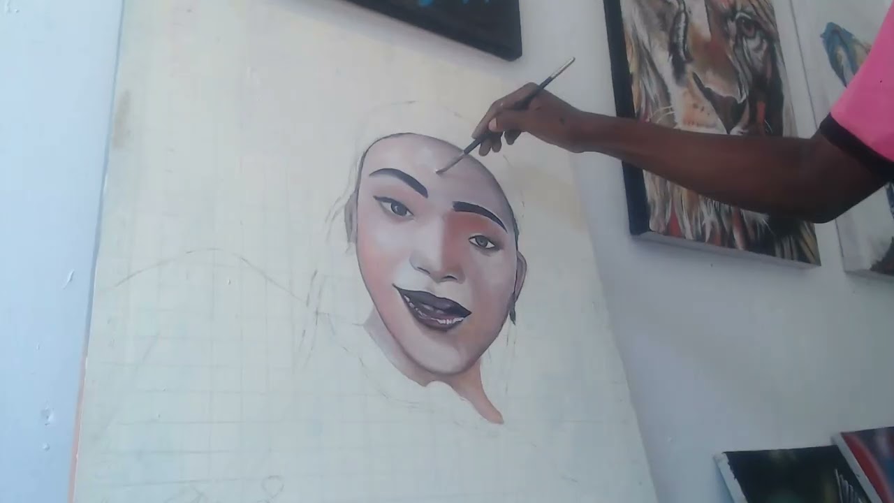 ONE OF MY TIME LAPSE VIDEO OF A CLIENT #art #timelapse #maxalapencil
