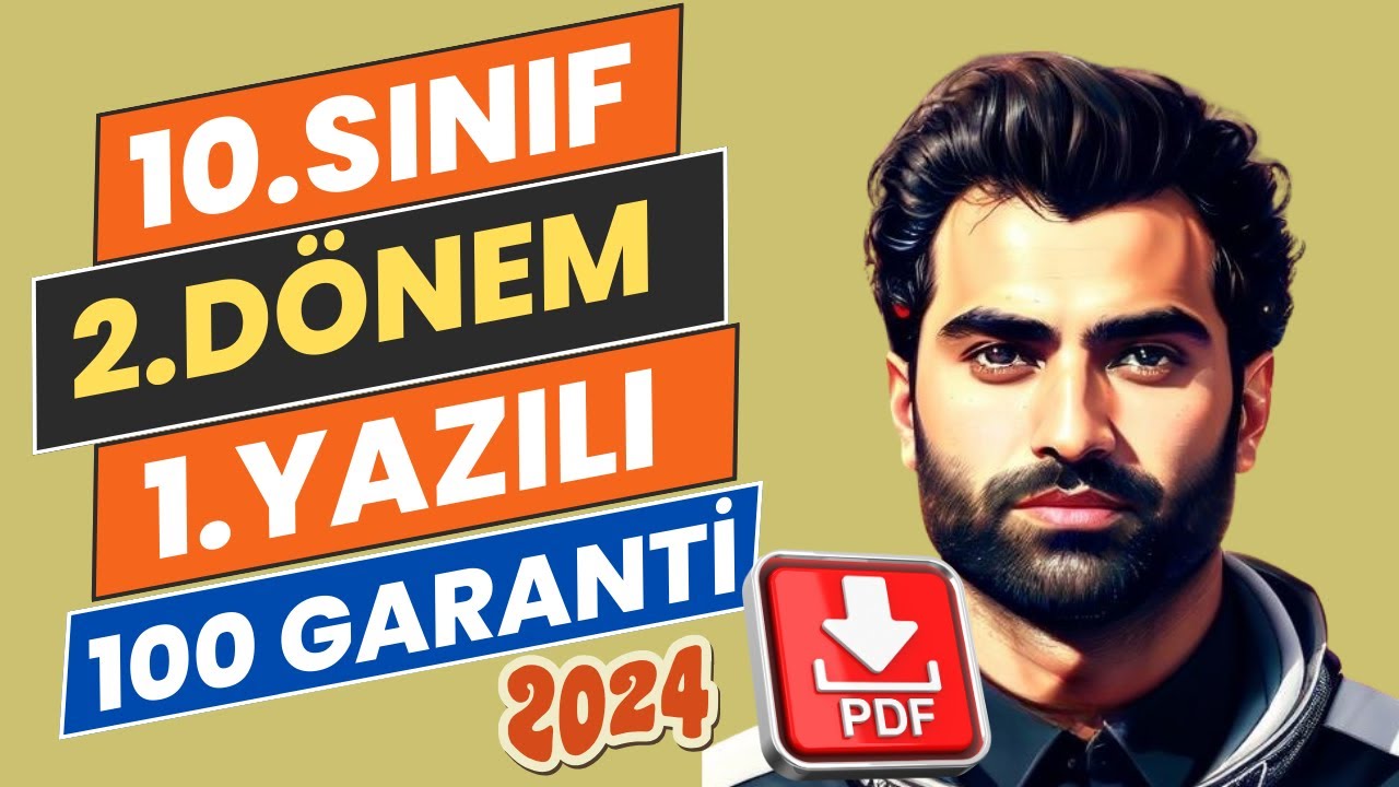 10. SINIF İNGİLİZCE 2. DÖNEM 1. YAZILI SORULARI | YENİ SINAV SİSTEMİ | 2023-2024