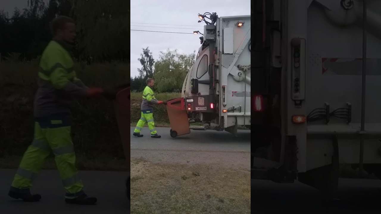 Ramassage poubelle avec camion poubelle terberg partie 2