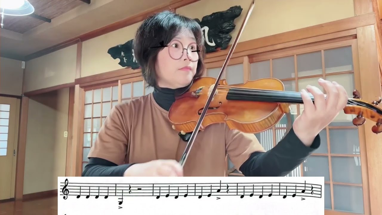 no.18✳︎Tiptoe, boo !/Fiddle Time Joggers/Violin Book 1