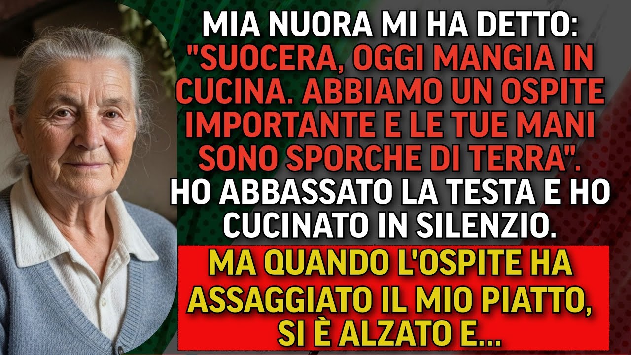 Mia nuora mi ha cacciata in cucina: 