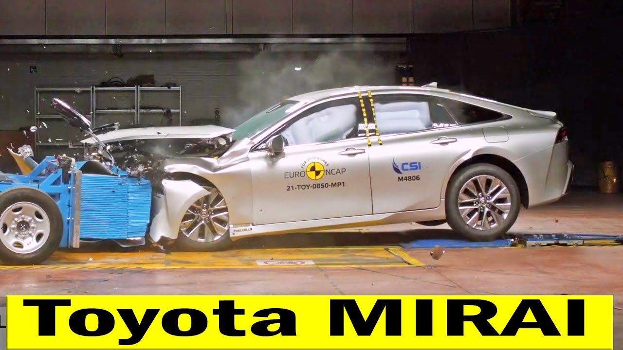 2021 Toyota Mirai Crash test, fuel cell car crash  5 stars
