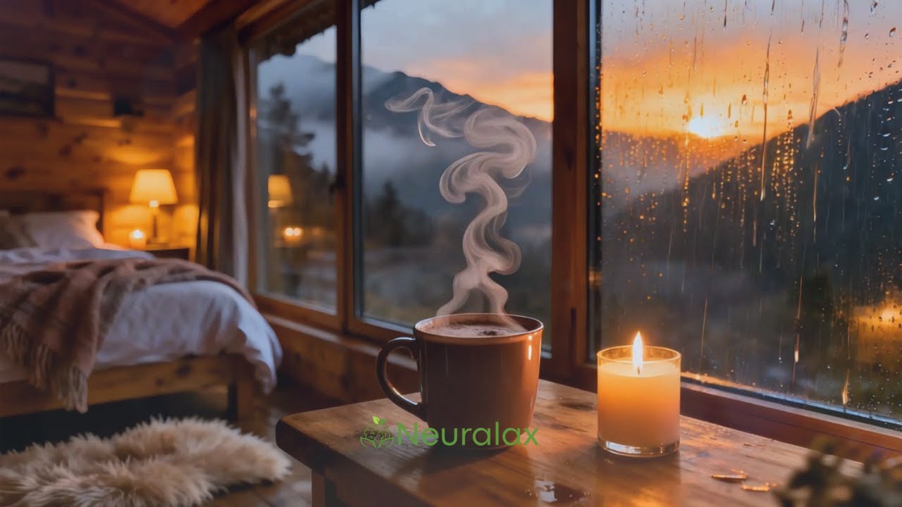 Relaxing Piano and Rainy Evening for Peaceful Mind | Neuralax