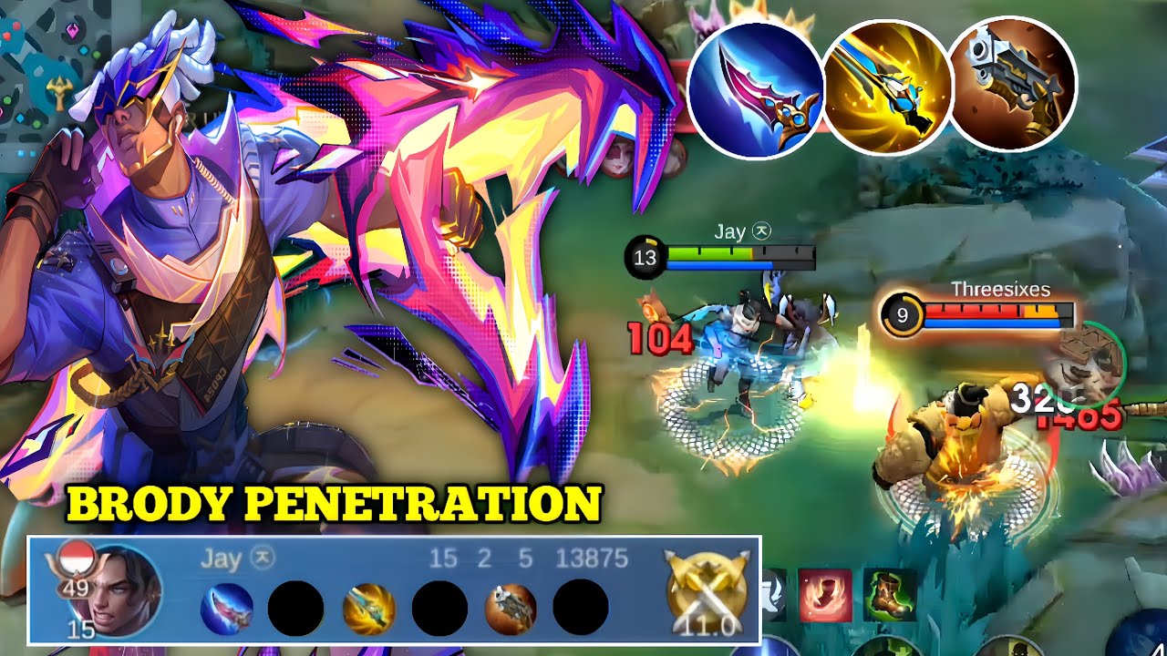 BRODY ITEM PENETRATION PENEMBUS TANK!! GELO DAMAGENYA COY COBAIN AUTO PANEN KILL | BUILD BRODY