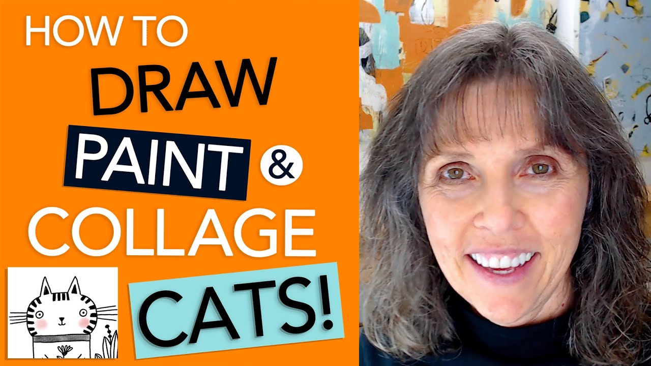 How to Draw, Paint & Collage Cats