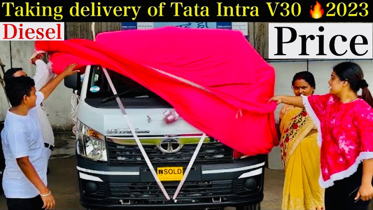 Taking Delivery off Tata Intra V30 2023 | Top model | Diesel | price