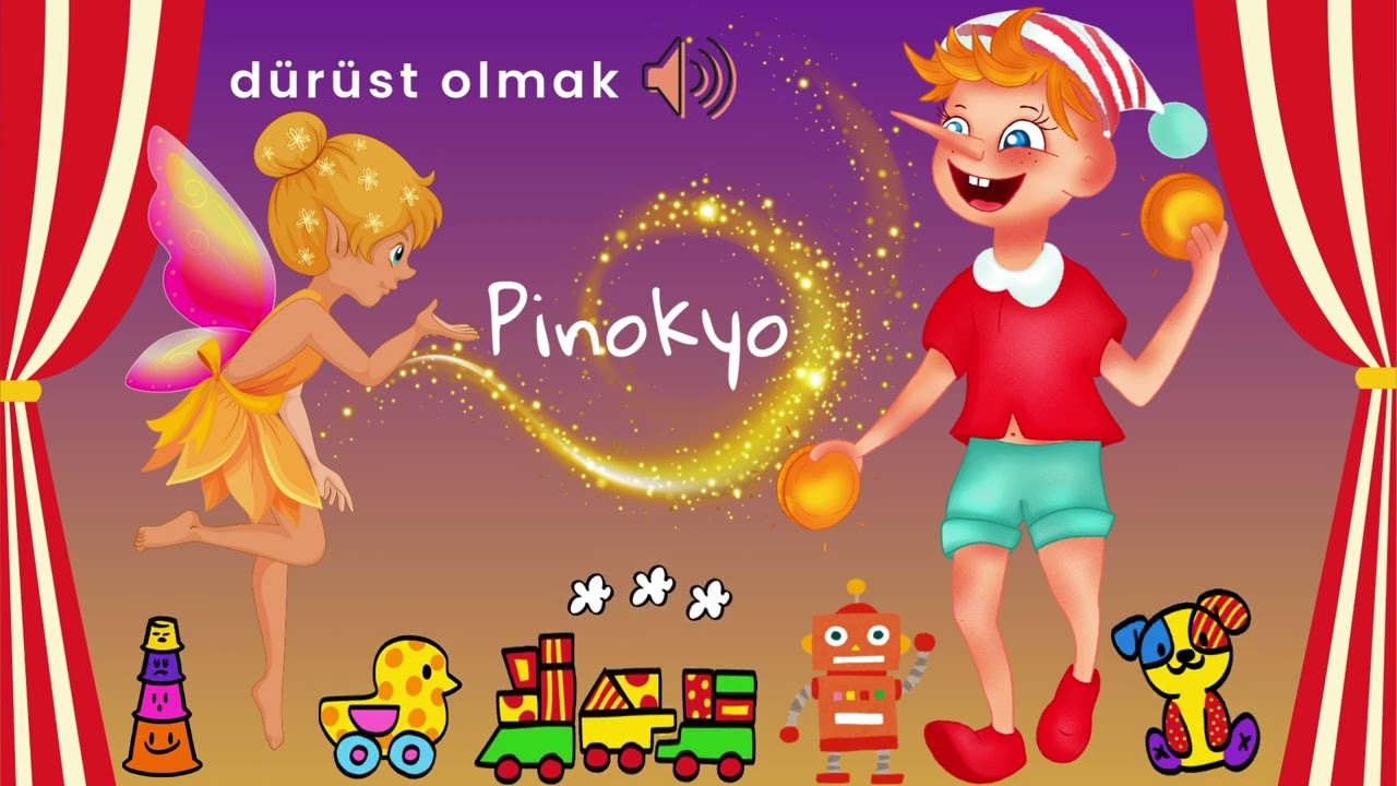 🌟 Pinokyo Masalı | Doğruluğun ve Sevginin Gücü 🌟 | Çocuklar İçin Masallar