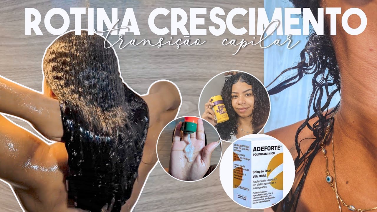 ROTINA DE CRESCIMENTO 👩🏽‍🦱| EM TRANSIÇÃO CAPILAR | DICAS | #crescimentocapilar