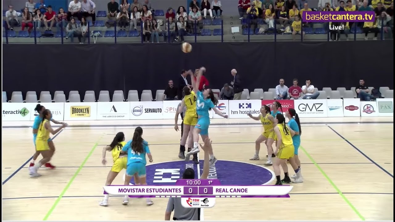 U16F - MOVISTAR ESTUDIANTES vs. REAL CANOE - F4 Cadete Femenino FBMadrid 2019 (BasketCantera.TV)