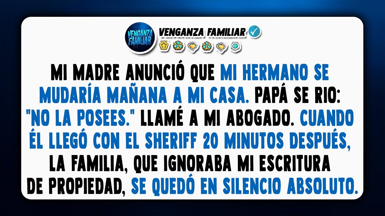 Mis padres le dieron mi casa a mi hermano—Olvidaron que legalmente soy el propietario.