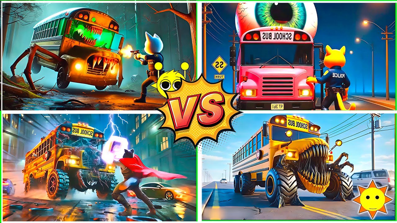 FORZA TILES HOP  MONSTER SCHOOL BUS EATER &ndash; Coffin Dance Song COVER 🎶 Tiles Hop EDM Rush