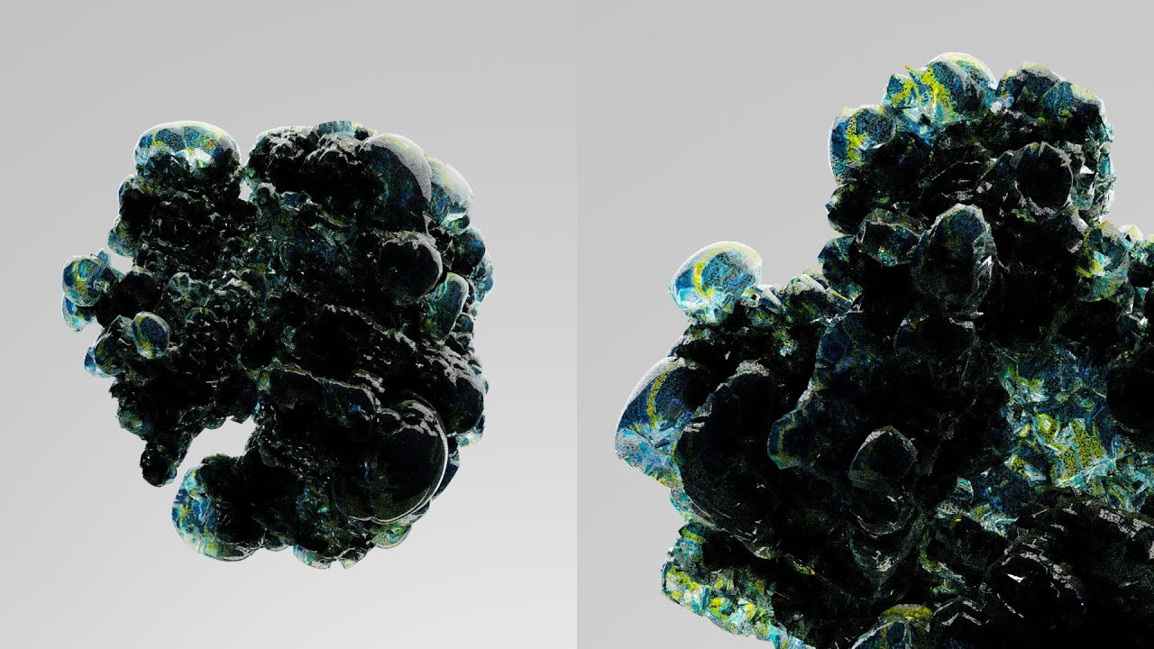 Creating Procedural Abstract Rock Growth Effect In Blender Geometry Nodes