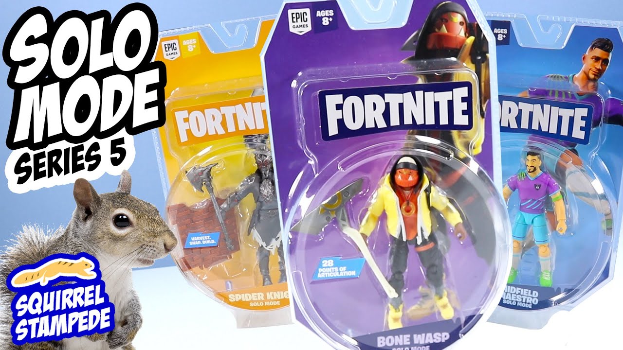 Fortnite Action Figures Solo Mode Series 5  Bone Wasp Midfield Yond3er & More!