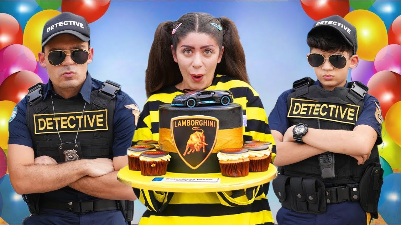 Torta di compleanno per la polizia🎂 La divertente avventura di Jason e Alex | Video per bambini