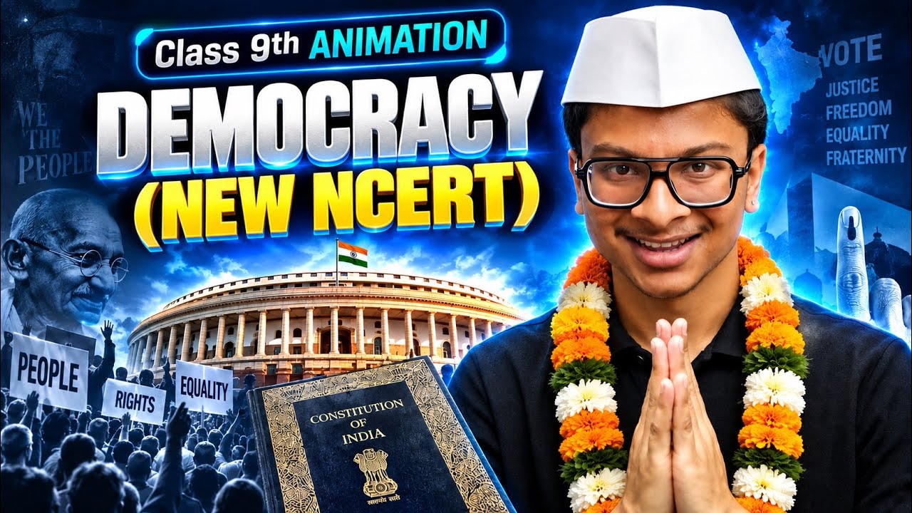 Class 9 DEMOCRACY animation🔥 New NCERT Rapid revision SST class 9th CBSE